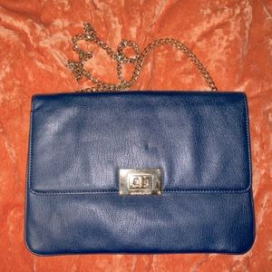 Vintage Michael Kors Blue Crossbody Purse with Chain